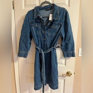 NWT York & Company Blue Denim Dress